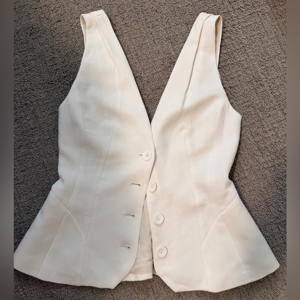 ZARA NWT linen button up